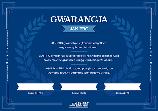 Gwarancja JAN-PRO