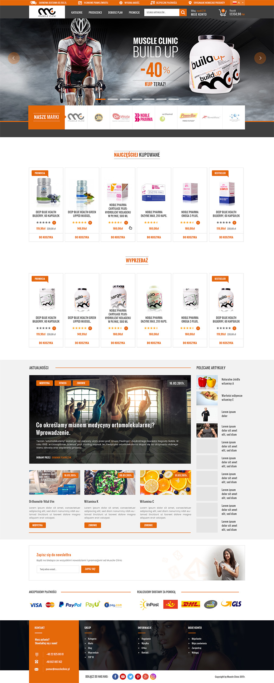 projekt strony internetowej