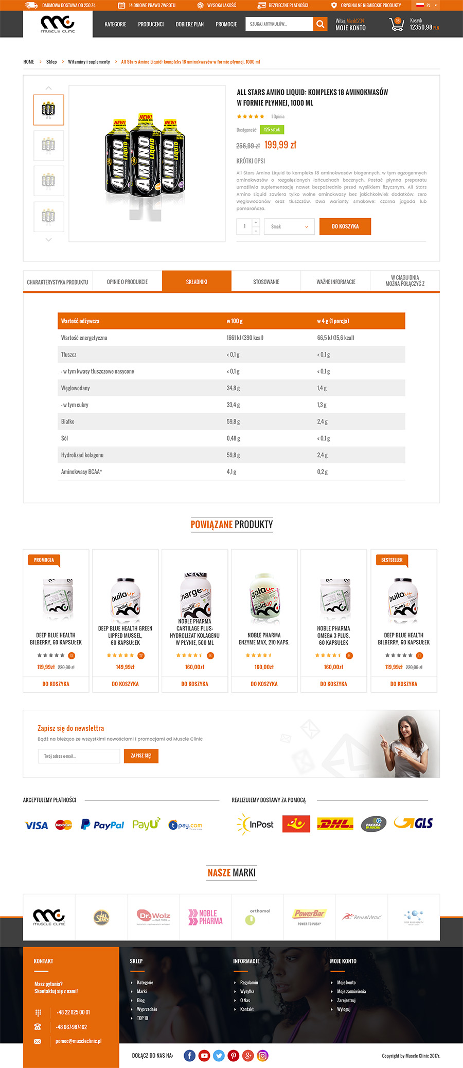 projekt strony internetowej