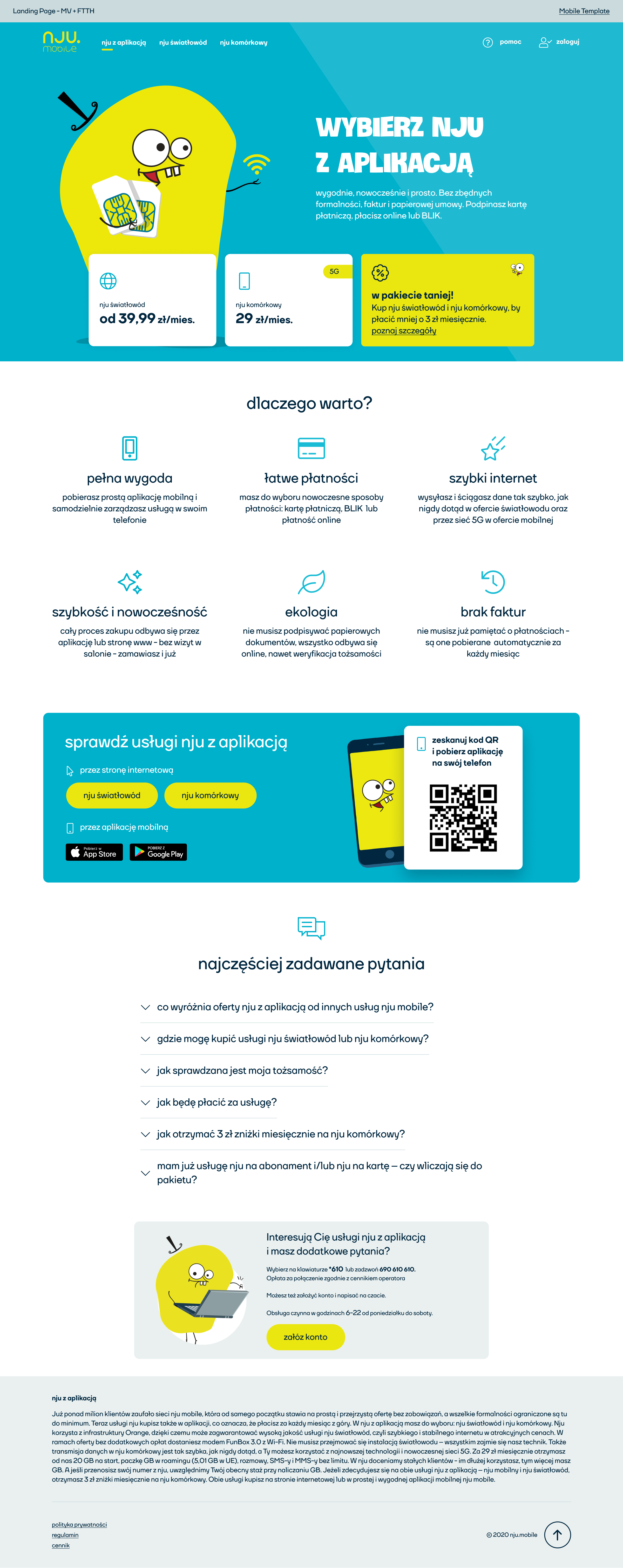 projekt strony internetowej