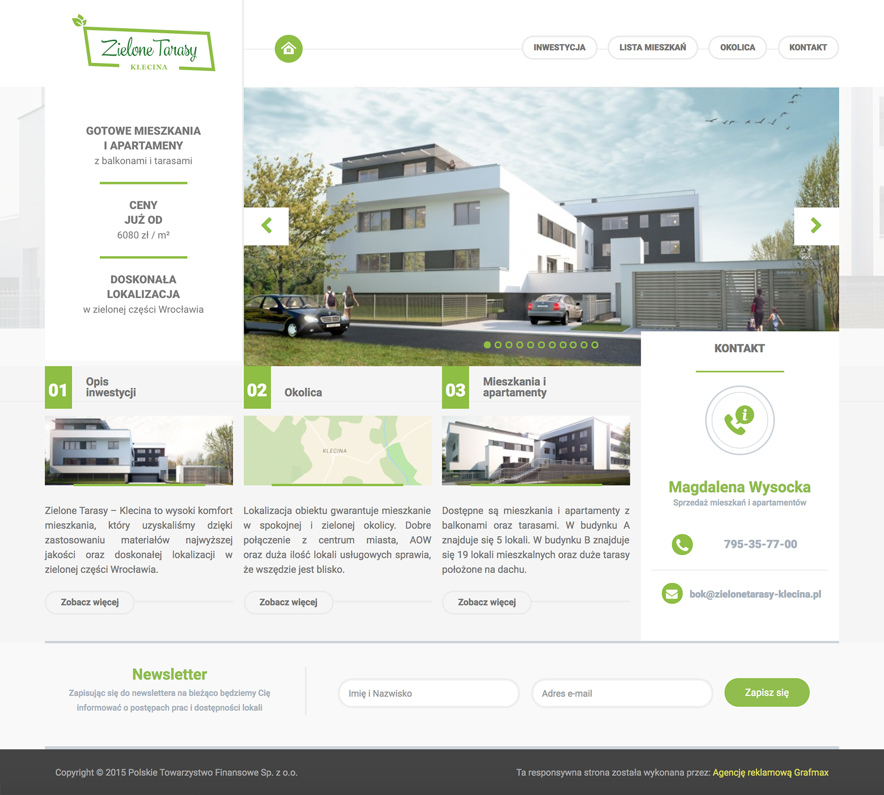 projekt strony internetowej